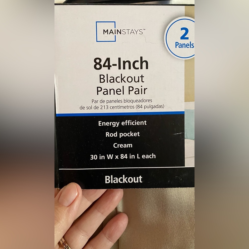 Tan black out curtains